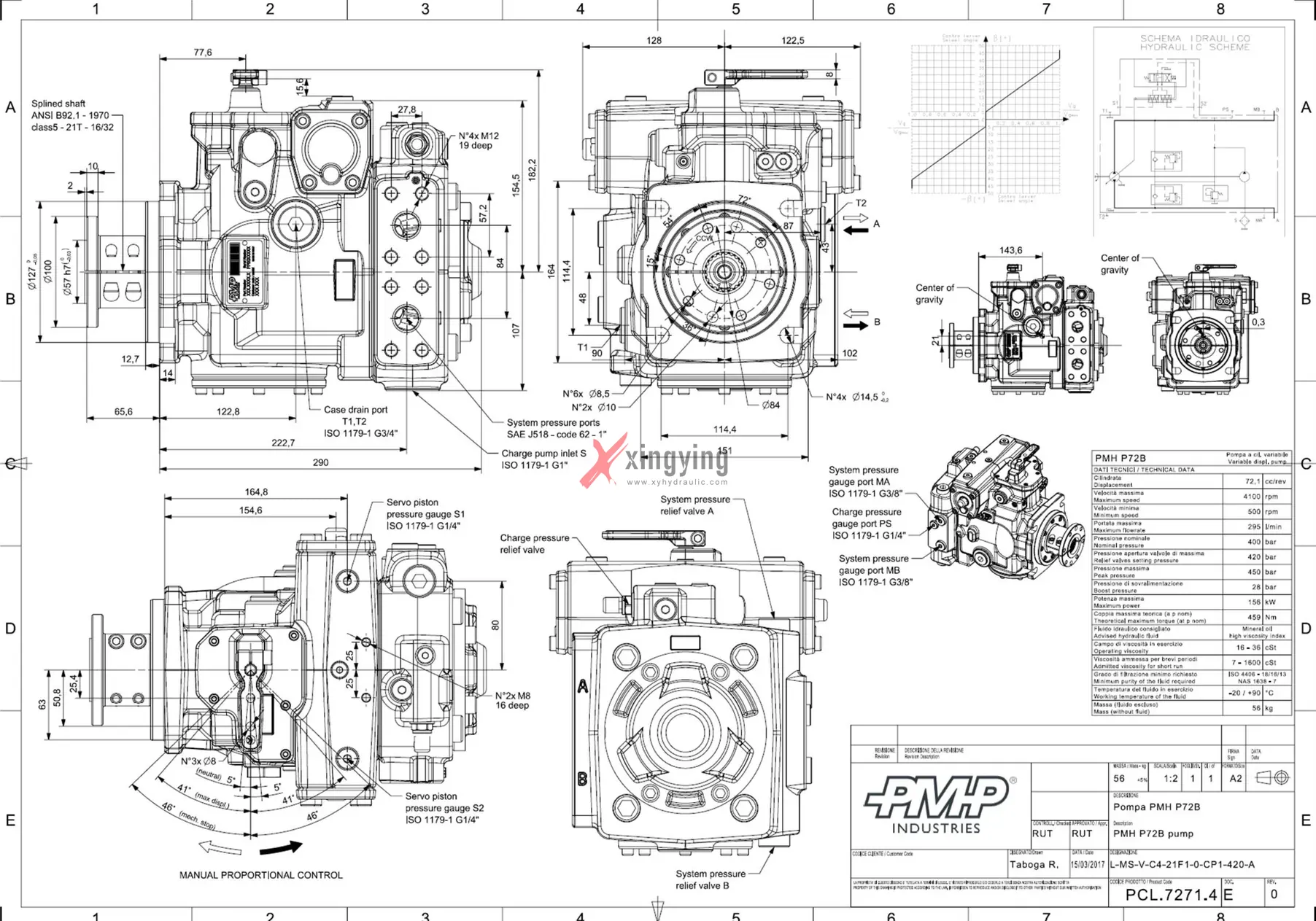 PMP72 PMP90 PMP110 PMH72 PMH90 PMH110 Original hydraulic piston pump (pics1)